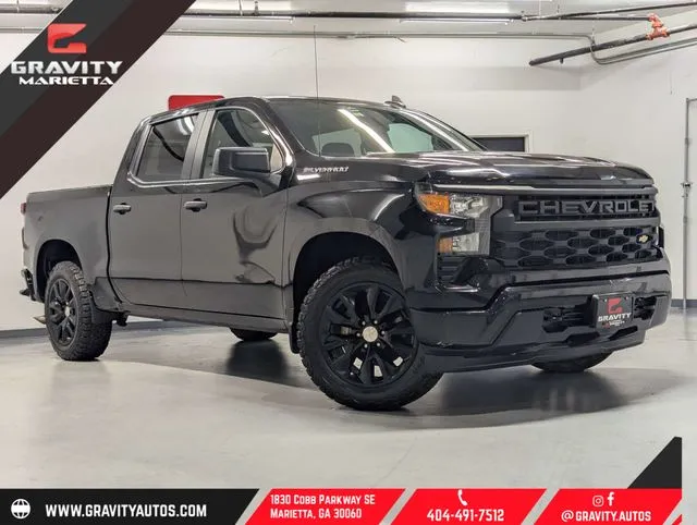 Black 2024 Chevrolet Silverado 1500 Custom for sale in Marietta, GA