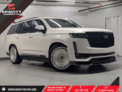 White 2022 Cadillac Escalade Sport Platinum for sale in Marietta, GA