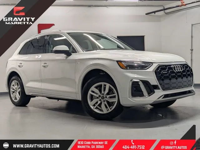 White 2023 Audi Q5 45 S line Premium for sale in Marietta, GA