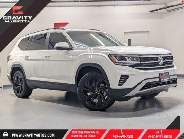 White 2022 Volkswagen Atlas 2.0T SE w/Technology for sale in Marietta, GA