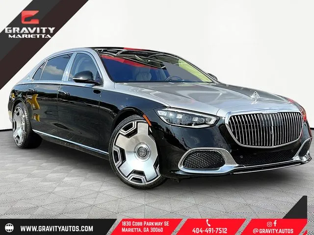 Black 2022 Mercedes-Benz S-Class Maybach S 580 for sale in Marietta, GA