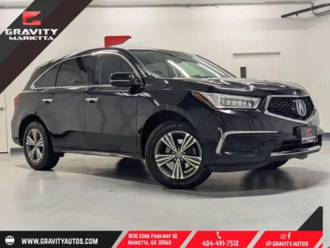 Black 2019 Acura MDX 3.5L for sale in Marietta, GA