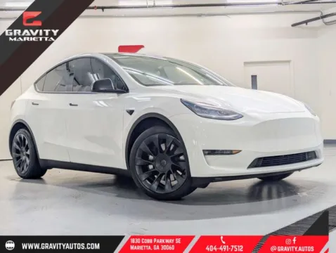 White 2021 Tesla Model Y Long Range for sale in Marietta, GA