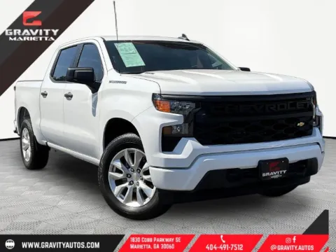 White 2026 Chevrolet Silverado 1500 Custom for sale in Marietta, GA