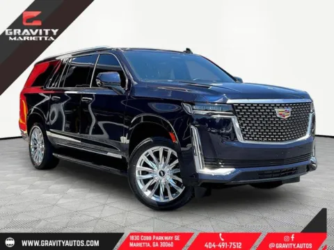 Blue 2024 Cadillac Escalade ESV Premium for sale in Marietta, GA