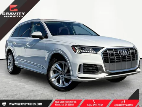 White 2023 Audi Q7 45 Premium Plus for sale in Marietta, GA