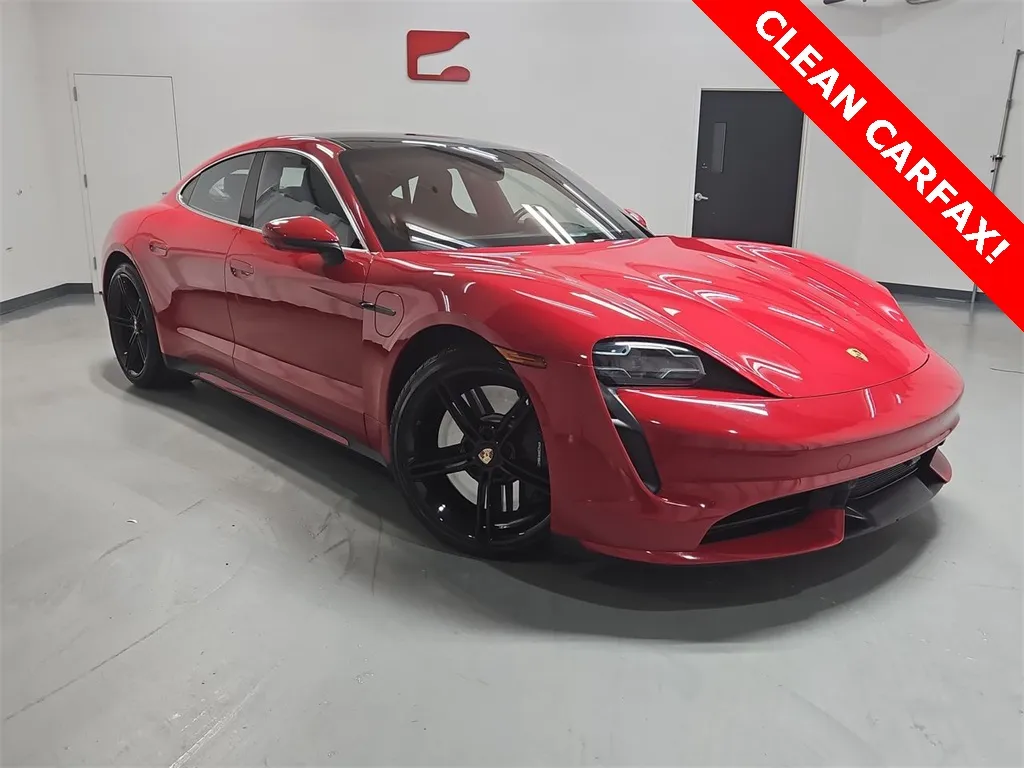 Red 2020 Porsche Taycan Turbo for sale in Marietta, GA
