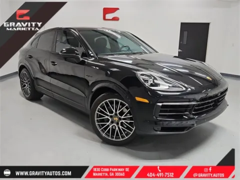 Black 2022 Porsche Cayenne E-Hybrid Coupe for sale in Marietta, GA