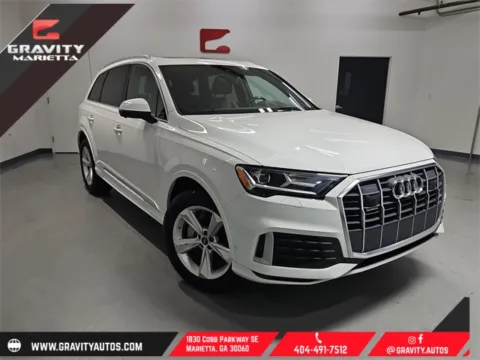 White 2023 Audi Q7 45 Premium Plus for sale in Marietta, GA