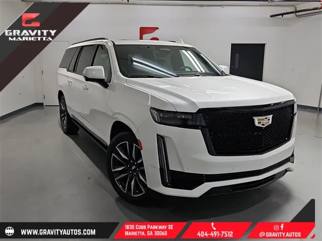 White 2021 Cadillac Escalade ESV Sport Platinum for sale in Marietta, GA
