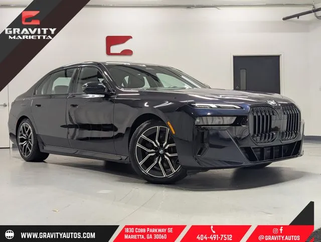 Black 2023 BMW 7 Series 740i for sale in Marietta, GA