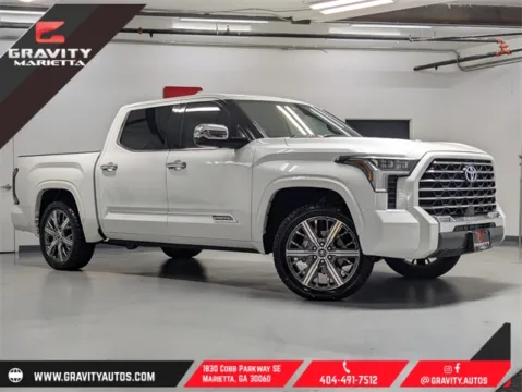 White 2023 Toyota Tundra Hybrid Capstone for sale in Marietta, GA