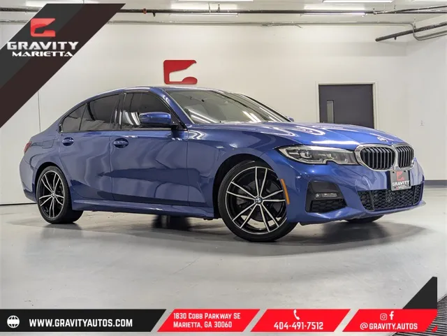 Blue 2020 BMW 3 Series 330i for sale in Marietta, GA