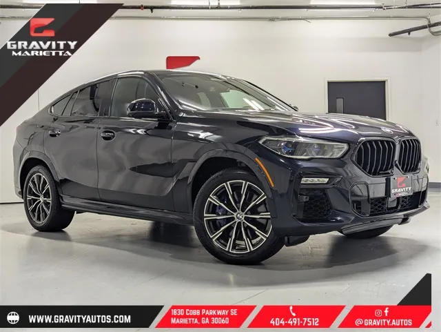 Black 2020 BMW X6 M50i for sale in Marietta, GA