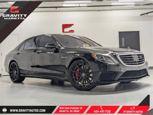 Black 2017 Mercedes-Benz S-Class S 63 AMG for sale in Marietta, GA