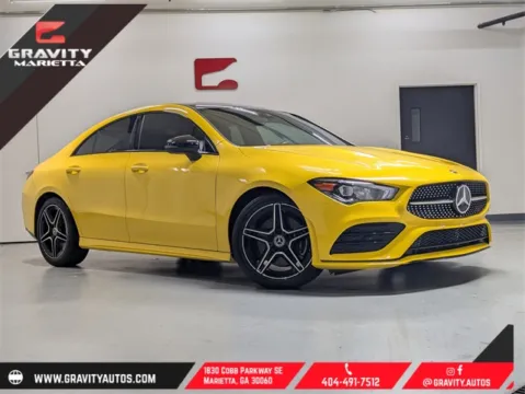 Yellow 2020 Mercedes-Benz CLA 250 for sale in Marietta, GA