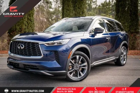 Blue 2022 INFINITI QX60 LUXE for sale in Duluth, GA