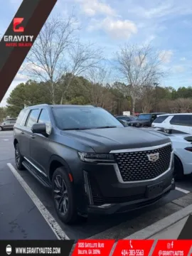 White 2021 Cadillac Escalade ESV Luxury for sale in Duluth, GA