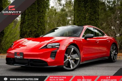 Red 2020 Porsche Taycan Turbo for sale in Duluth, GA