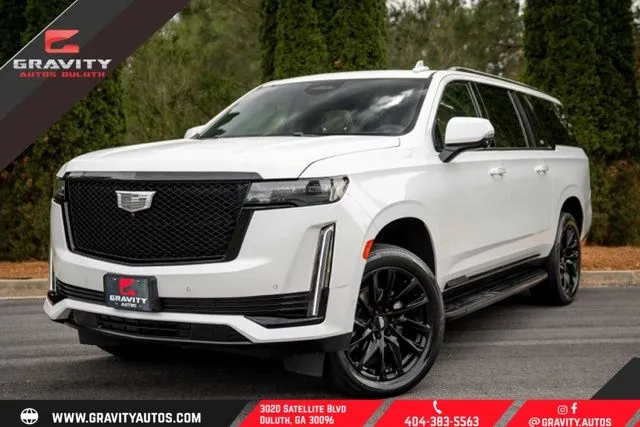 White 2022 Cadillac Escalade ESV Sport for sale in Duluth, GA