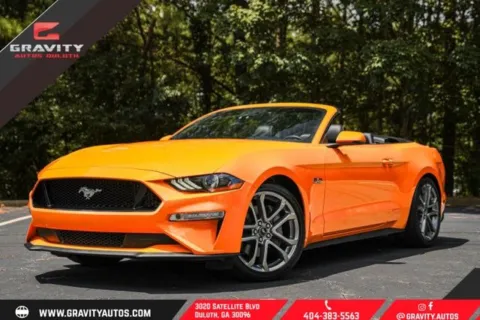 Orange 2018 Ford Mustang GT Premium for sale in Duluth, GA