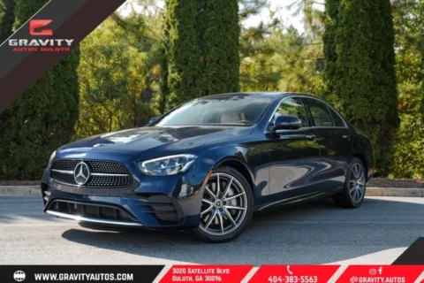 Blue 2021 Mercedes-Benz E-Class E 350 for sale in Duluth, GA
