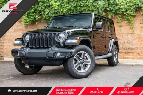Black 2019 Jeep Wrangler Unlimited Sahara for sale in Duluth, GA