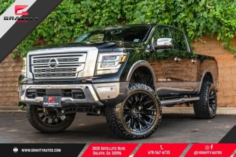 Black 2020 Nissan Titan Platinum Reserve for sale in Duluth, GA