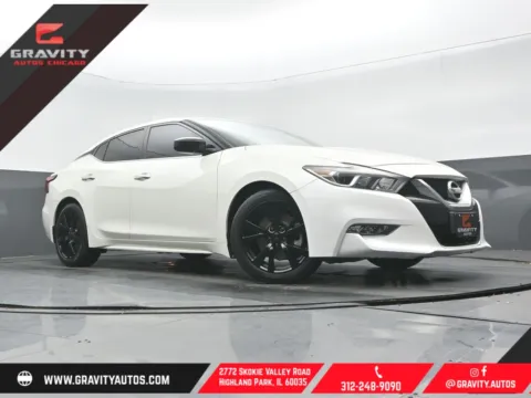 White 2017 Nissan Maxima 3.5 S for sale in Highland Park, IL