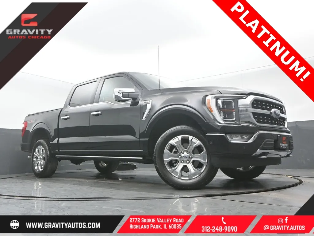 Black 2022 Ford F-150 Platinum for sale in Highland Park, IL