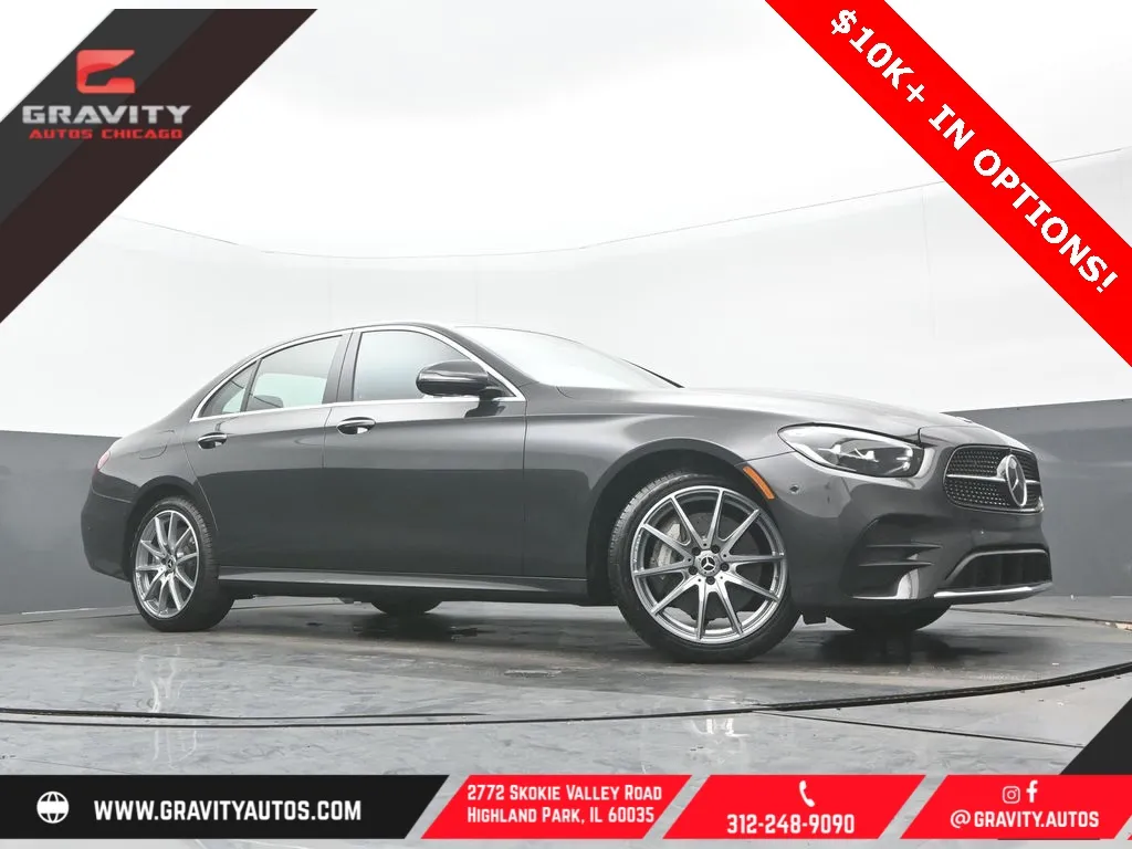 Gray 2023 Mercedes-Benz E-Class E 450 for sale in Highland Park, IL