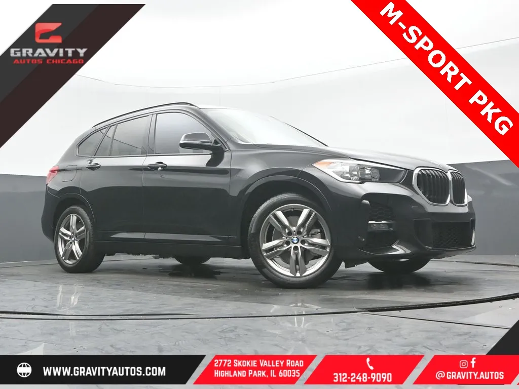 Black 2021 BMW X1 xDrive28i for sale in Highland Park, IL