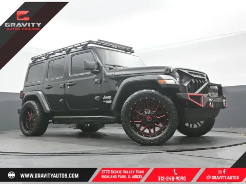 Black 2019 Jeep Wrangler Unlimited Sport S for sale in Highland Park, IL
