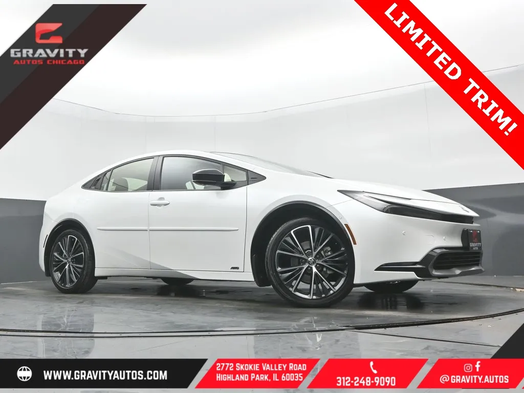 White 2023 Toyota Prius Limited for sale in Highland Park, IL