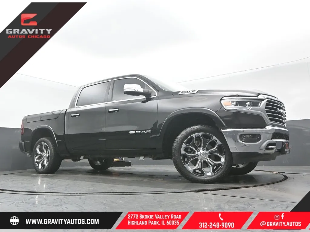 Black 2020 Ram 1500 Laramie Longhorn for sale in Highland Park, IL