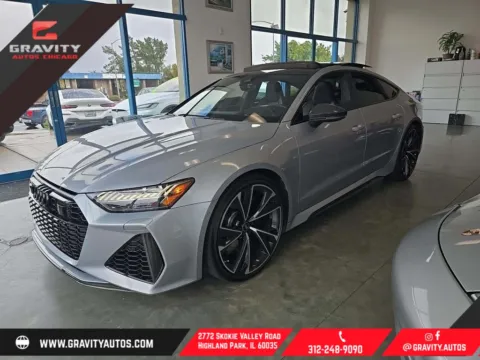 Silver 2023 Audi RS 7 4.0T for sale in Highland Park, IL