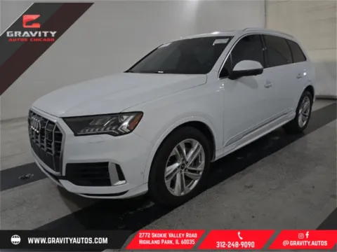 White 2023 Audi Q7 55 Prestige for sale in Highland Park, IL