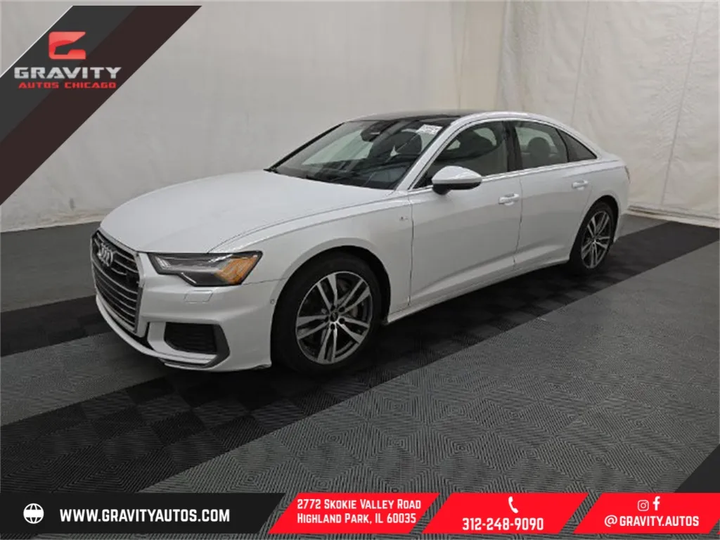 White 2022 Audi A6 3.0T Prestige for sale in Highland Park, IL