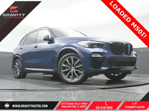 Blue 2021 BMW X5 M50i for sale in Highland Park, IL