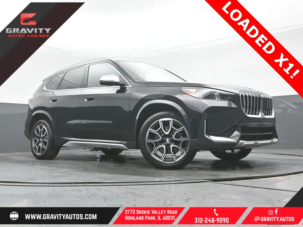 Black 2024 BMW X1 xDrive28i for sale in Highland Park, IL
