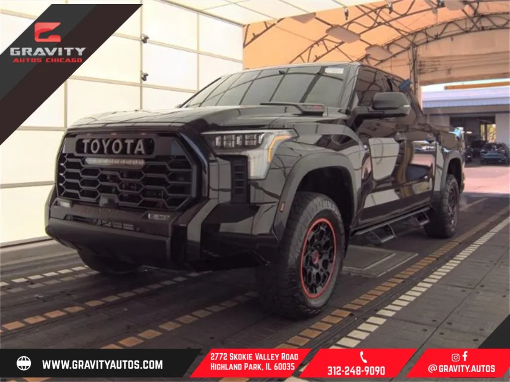 Black 2023 Toyota Tundra Hybrid TRD Pro for sale in Highland Park, IL