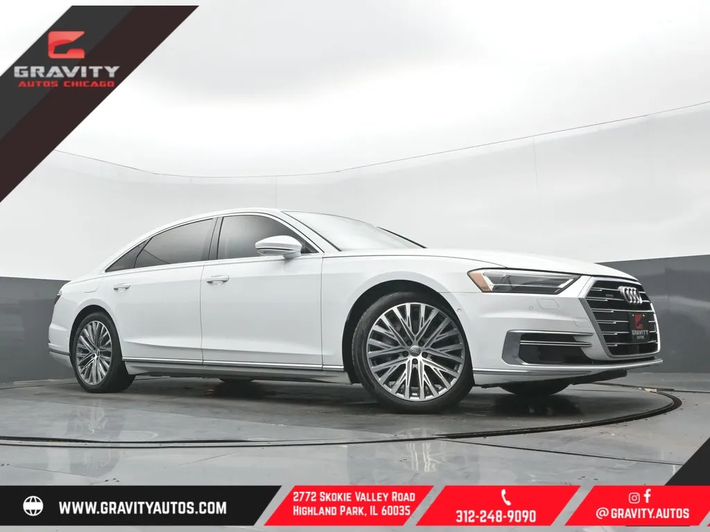 White 2019 Audi A8 L 55 for sale in Highland Park, IL