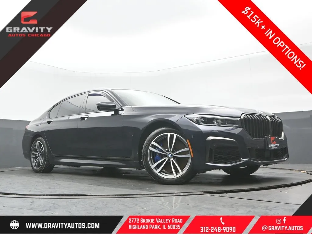 Black 2022 BMW 7 Series 750i xDrive for sale in Highland Park, IL
