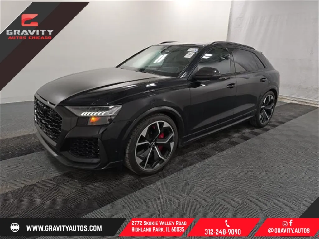Black 2021 Audi RS Q8 4.0T for sale in Highland Park, IL