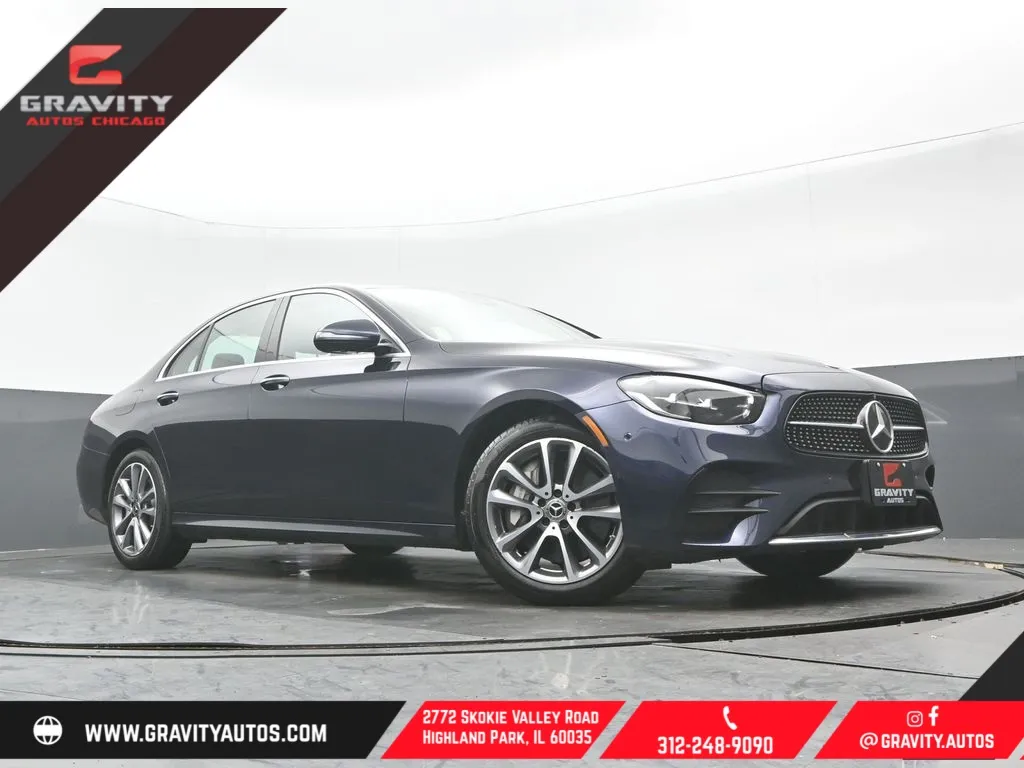 Blue 2023 Mercedes-Benz E-Class E 450 for sale in Highland Park, IL