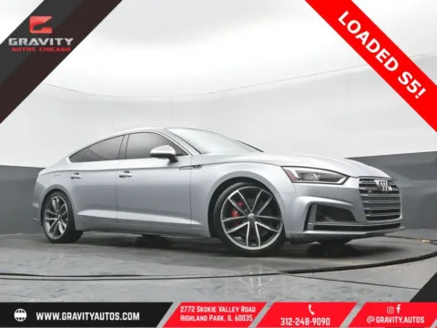 Silver 2018 Audi S5 3.0T Prestige for sale in Highland Park, IL