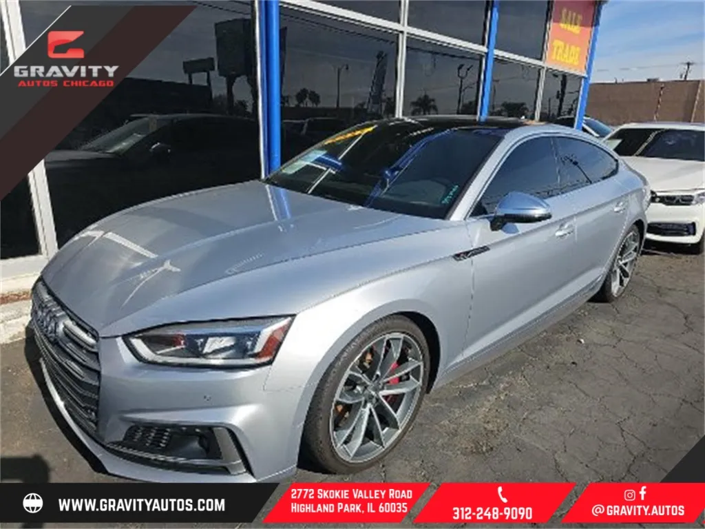Silver 2018 Audi S5 3.0T Prestige for sale in Highland Park, IL