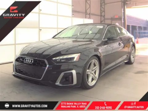 Black 2021 Audi A5 45 S line Premium Plus for sale in Highland Park, IL