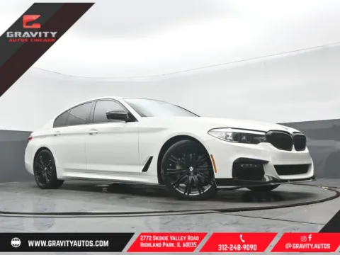 White 2019 BMW 5 Series 540i xDrive for sale in Highland Park, IL