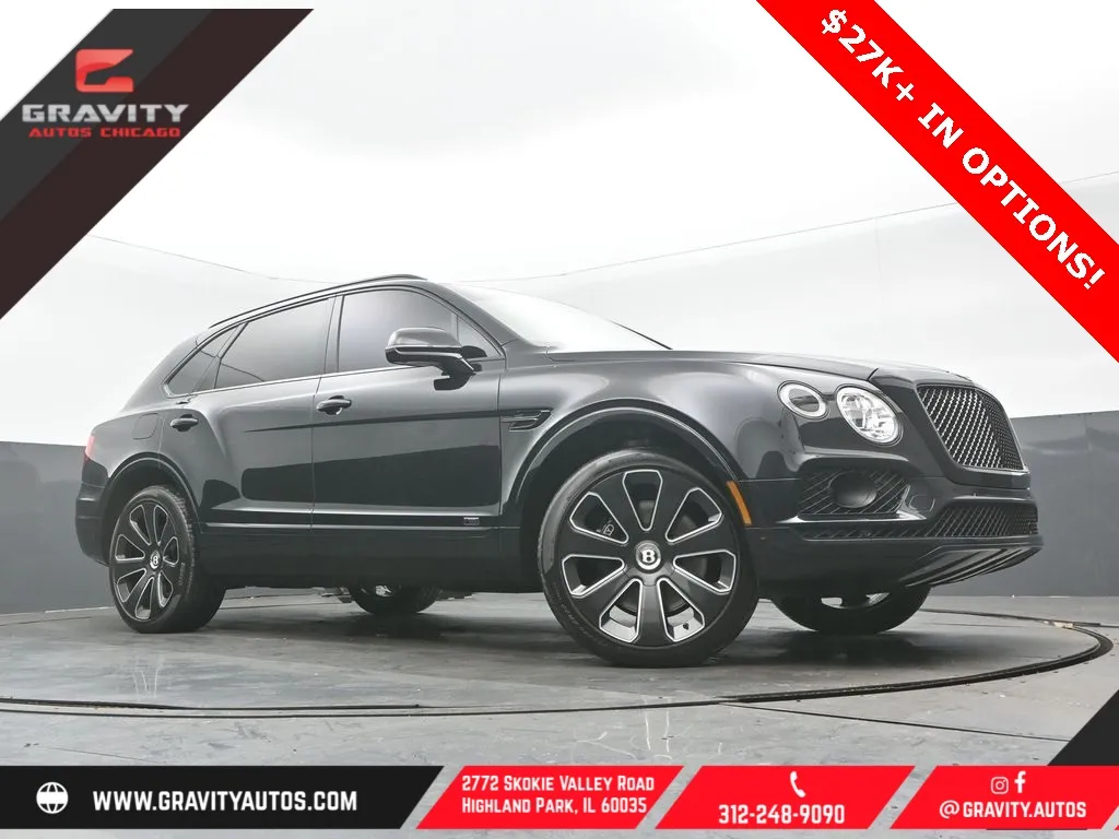 Black 2020 Bentley Bentayga V8 for sale in Highland Park, IL